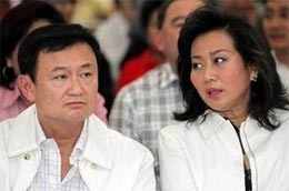 Vợ chồng cựu thủ tướng Thái Lan thời ông Thaksin còn đương chức. - tinkinhte.com