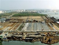 Cảng container quốc tế Sài Gòn trên sông Thị Vải, do liên doanh SICC và Hutchison (Hồng Kông) đầu tư. Đây là dự án sử dụng dịch vụ tư vấn của Portcoast, từ xúc tiến đầu tư, khảo sát lập dự án... cho đến khi cảng đi vào hoạt động. - tinkinhte.com