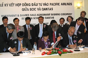 Ngày 26/4/2007, Qantas ký hợp đồng đầu tư vào Pacific Airlines (nay là Jestar Pacific Airlines), một bước trong kế hoạch tái cơ cấu lại hãng hàng không này mà SCIC là đầu mối triển khai. - tinkinhte.com