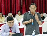 Ông Trần Du Lịch, đại biểu Quốc hội TPHCM, phát biểu tại buổi hội thảo do VCCI tổ chức tại TPHCM ngày 19-1 - tinkinhte.com