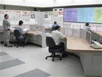 Phòng điều khiển nhà máy điện hạt nhân Ling Ao, cạnh nhà máy Daya Bay, ở Thâm Quyến, Trung Quốc. - tinkinhte.com