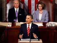 Tổng thống Mỹ Barack Obama đọc Thông điệp Liên bang đầu tiên của ông ngày hôm qua. - tinkinhte.com