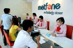 Mạng di động Metfone, thương hiệu của Viettel ở Campuchia, hiện có gần 2,5 triệu thuê bao. - tinkinhte.om
