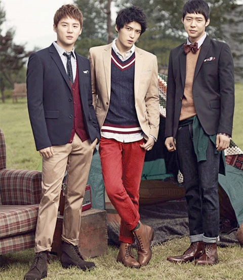 JYJ & SHINee nghịch ngợm với trang phục Thu - Đông